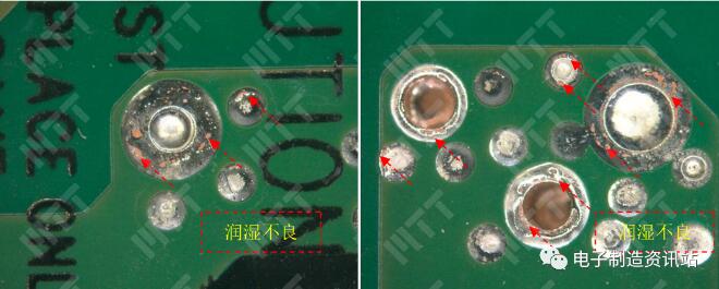 二次回流NG批次PCB光板浸锡后外观照片