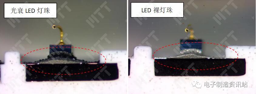 LED灯珠剖面光学照片